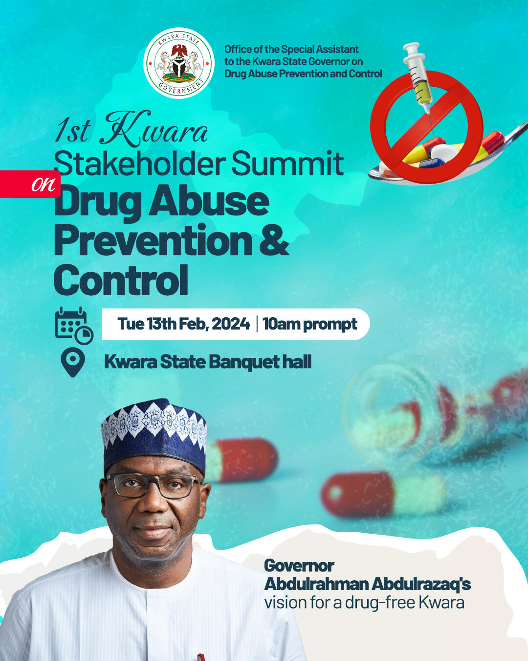 Drug Abuse Prevention & Control, Gov. Abdulrahman Abdurazaq